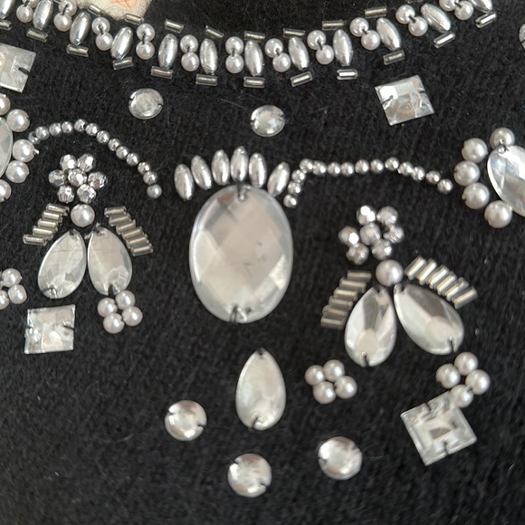 Vintage black bejewelled Woodward’s sweater - Picture 6 of 6